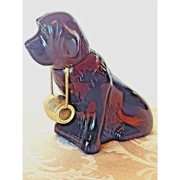 Vintage Avon St. Bernard Dog Cologne Aftershave Bottle Decanter ~ Empty - Picture 3 of 7